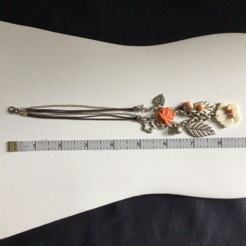 Vintage Silver Orange Charm Necklace - Picture 5 of 5